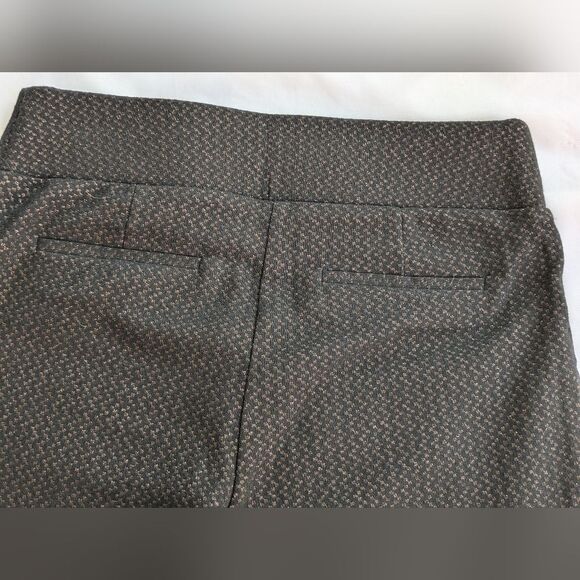 Apt. 9 BRYNN Shimmer Straight leg Pants - Size 6 Black/Copper - Picture 7 of 10